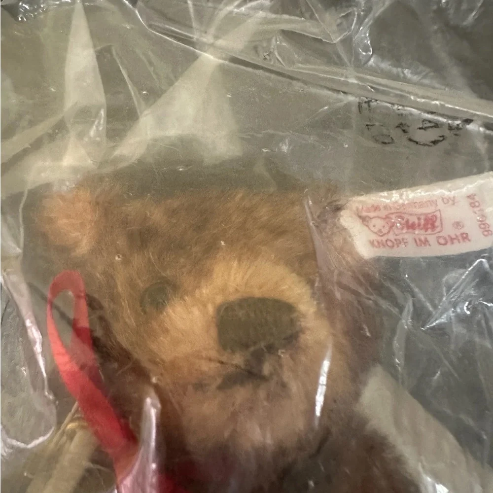 Steiff Little Maestro Hummel Mohair Teddy Bear New in Bag Wool Cotton Plush